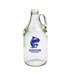 64 oz. Clear Glass Beer Growler (1 Color Imprint)