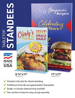 Standee sales flyer