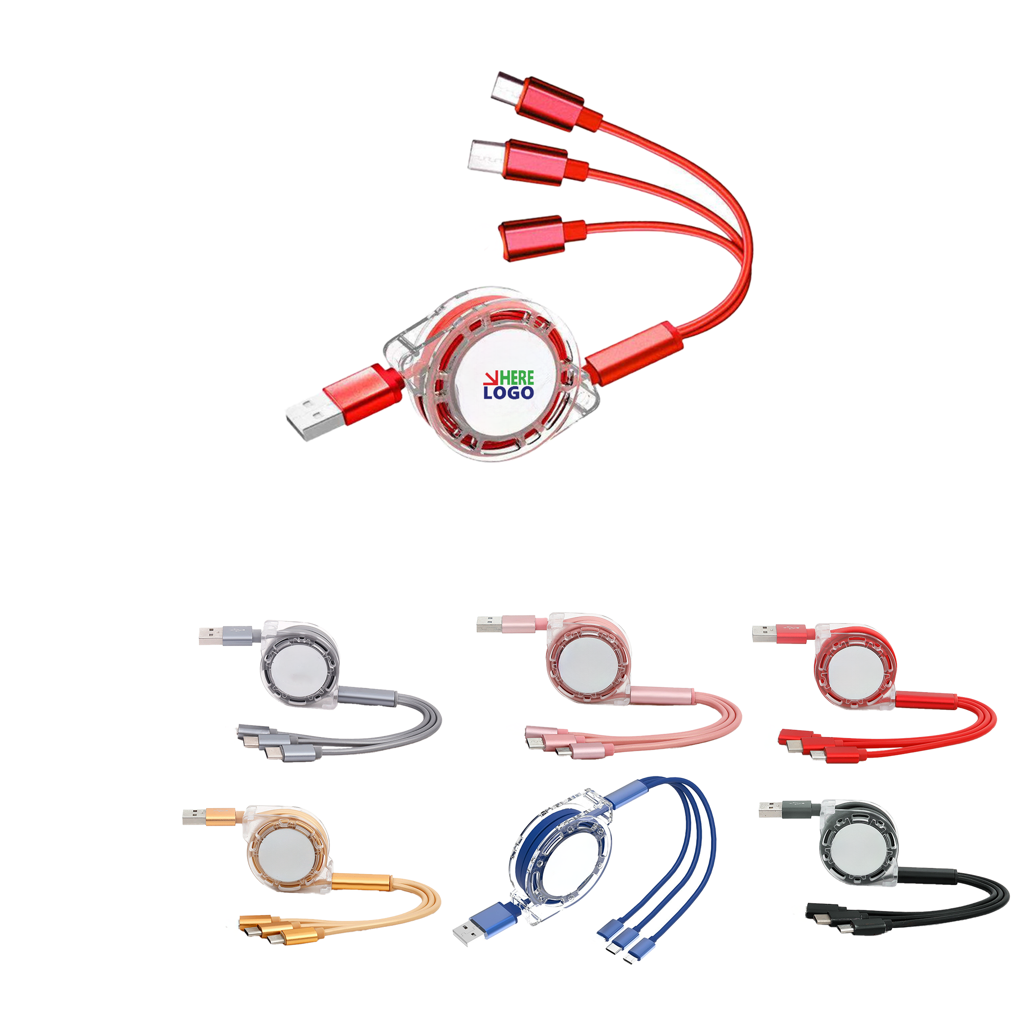 Three-in-one Retractable Data Cable 3