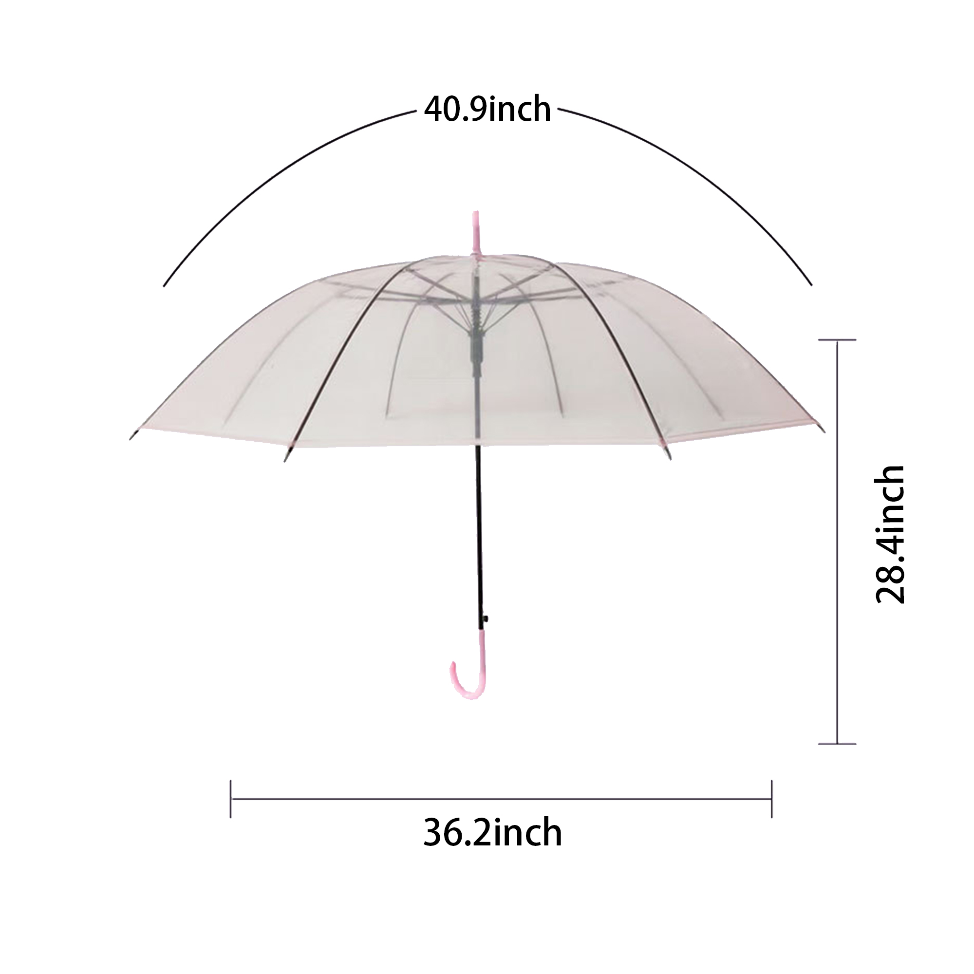Clear Transparent Colorful Umbrella 8