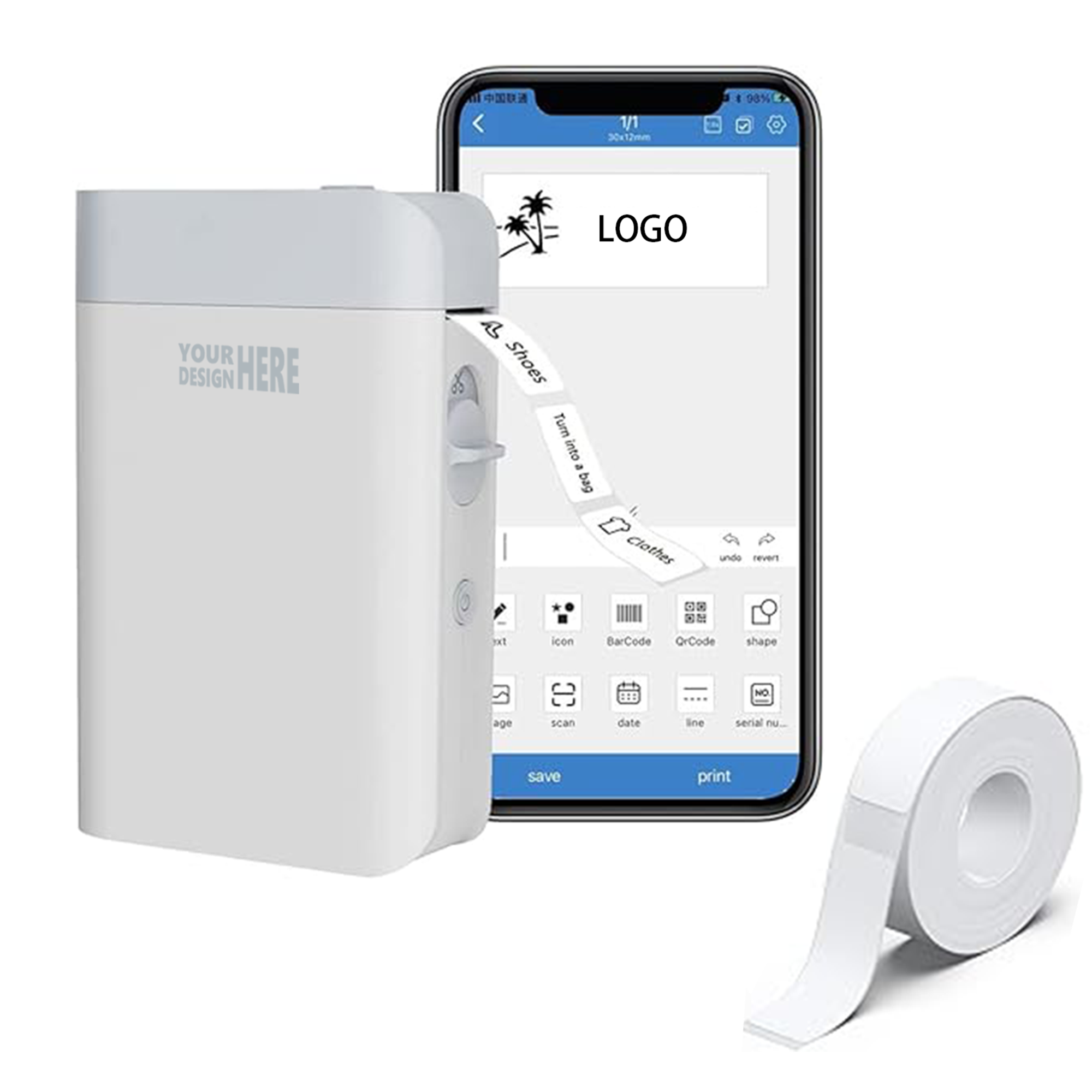 Label Maker/Printer - Portable, Multi-Use Design