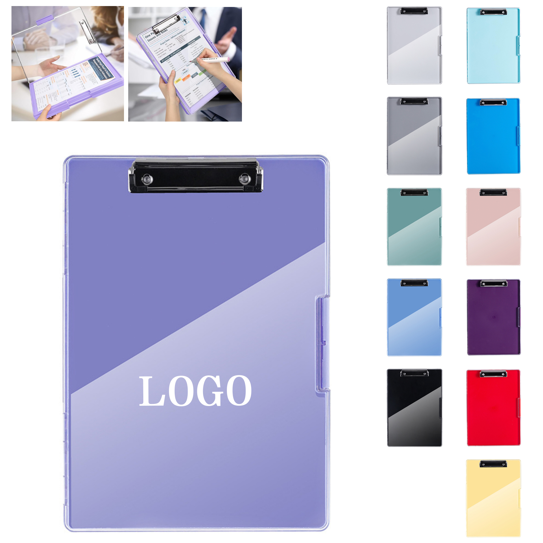 Transparent Side Opening Storage Clipboard 29