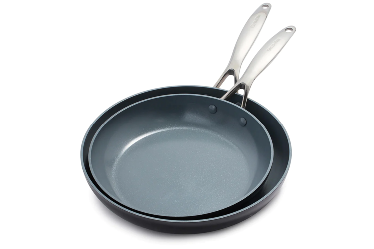 GreenPan Valencia Pro Ceramic Non Stick 10 and 12-inch Frypan Set 3