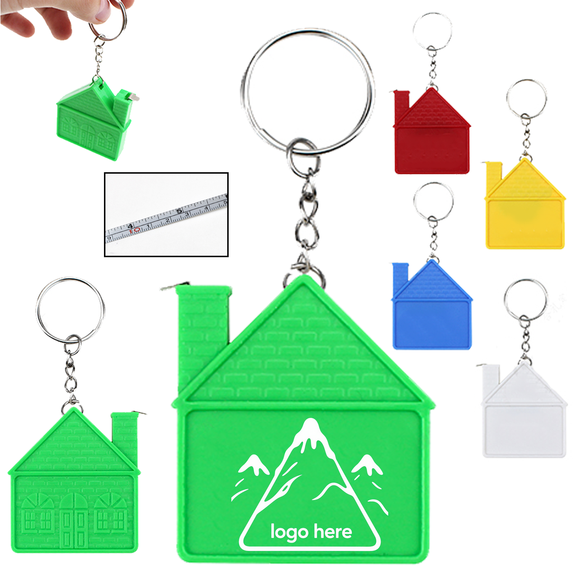 Mini House Tape Measure Keychain 10