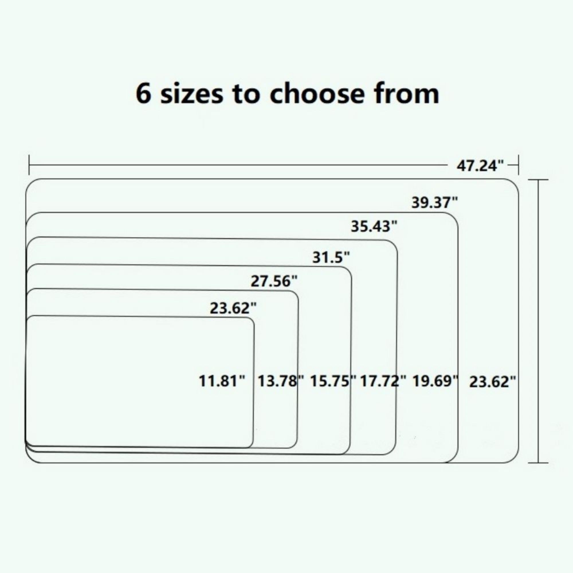 Double Sided Larger Colorful PU Mouse Pad 7