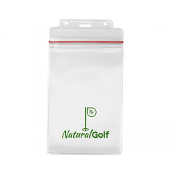 4.25" W x 8.25" H - Vertical Resealable Badge Holder (1 Color Imprint)