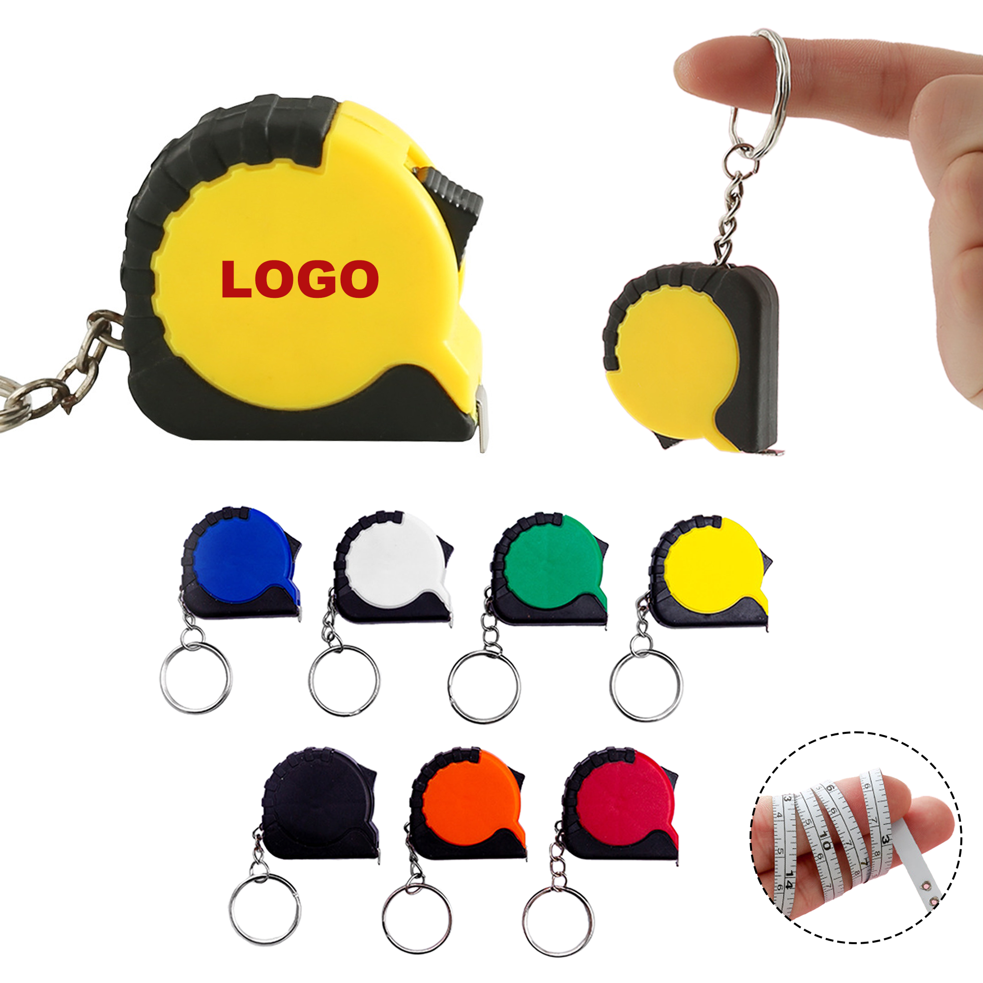 Small Tape Measure Keychain
