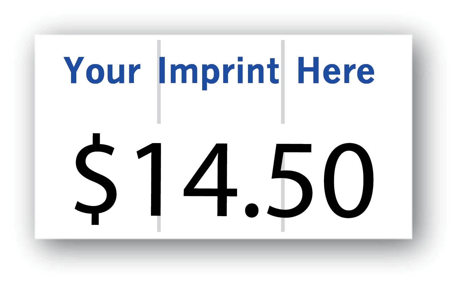 Labels - Pricing, Imprinted