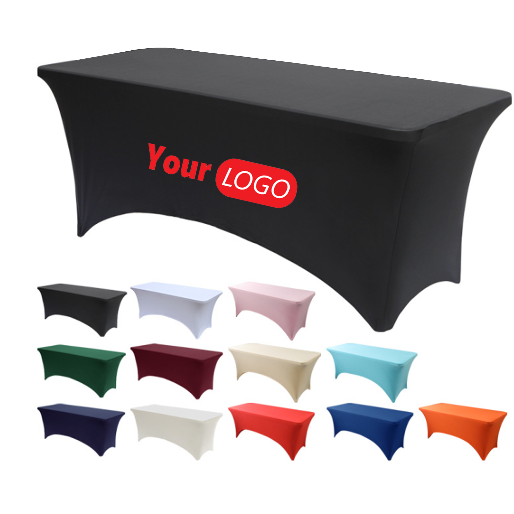 6ft Polyester Stretch Tablecloth 4