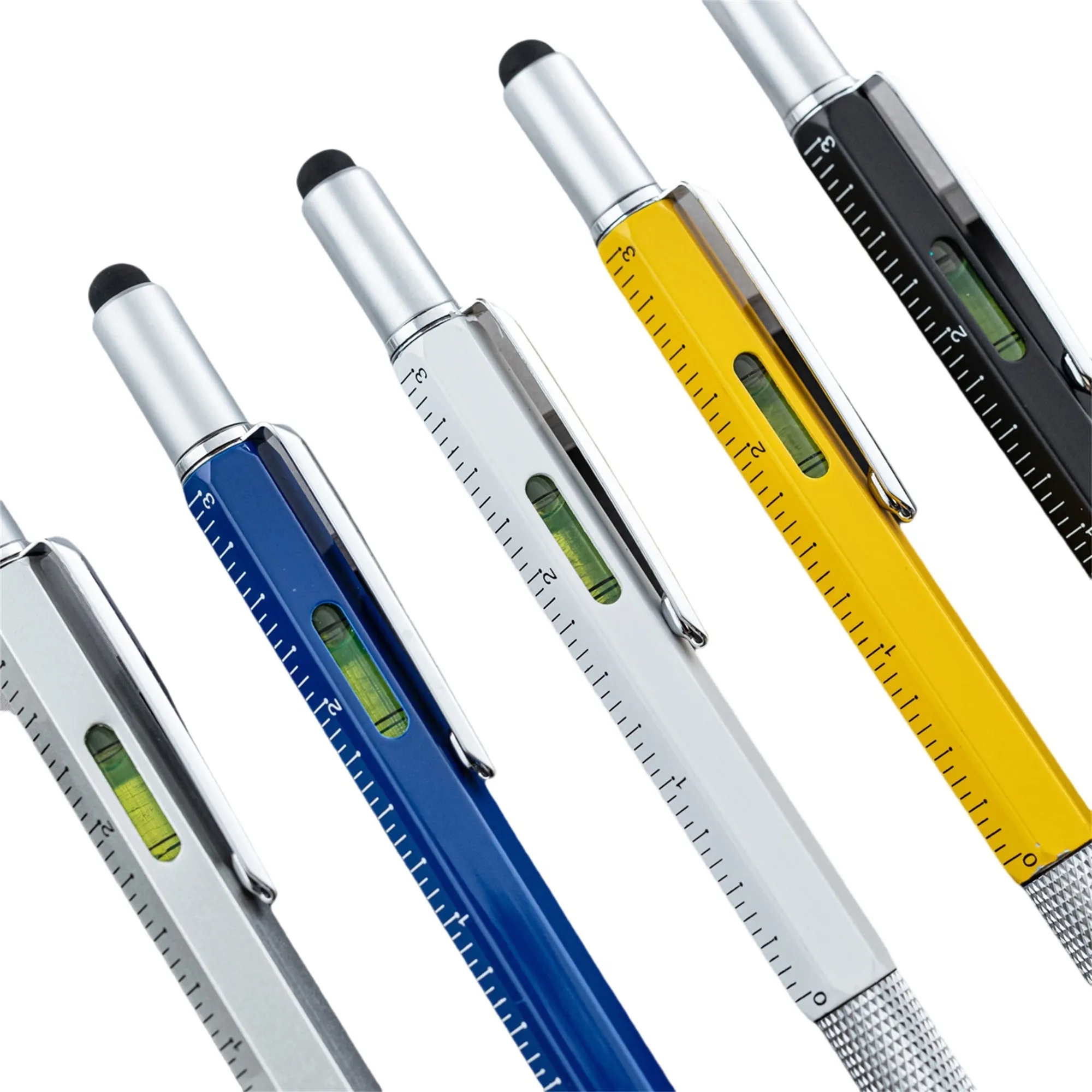 Metal 6 in 1 Multitool Stylus Ruler Ballpoint Pen 36