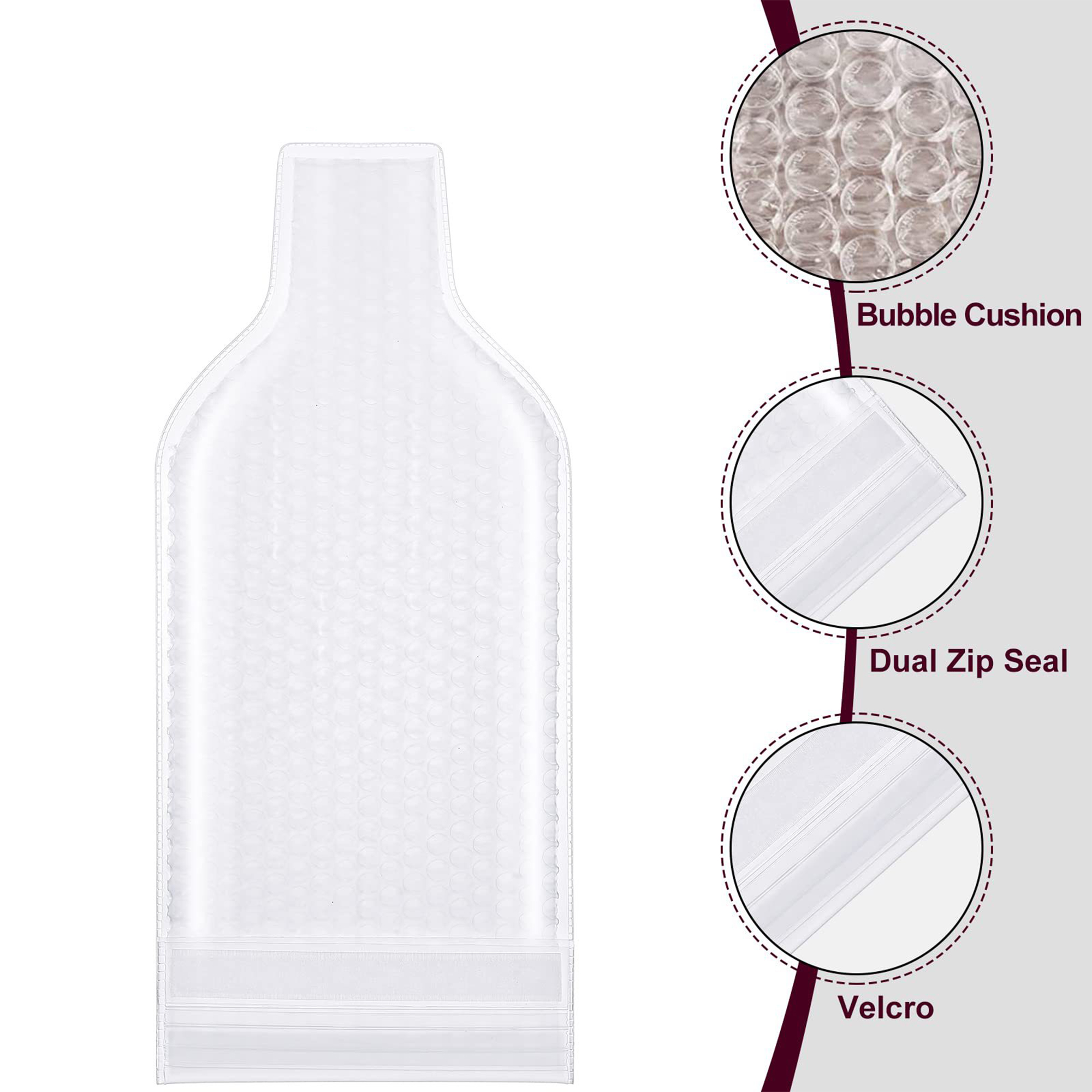 Travel Portable Wine Bottle Wrap Bag 8