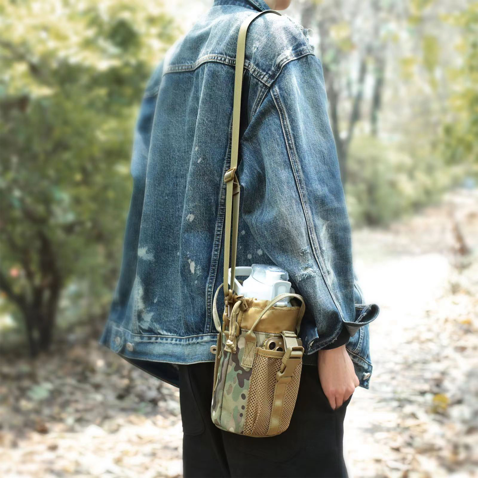 Nylon Customizable Water Bottle Bag 6