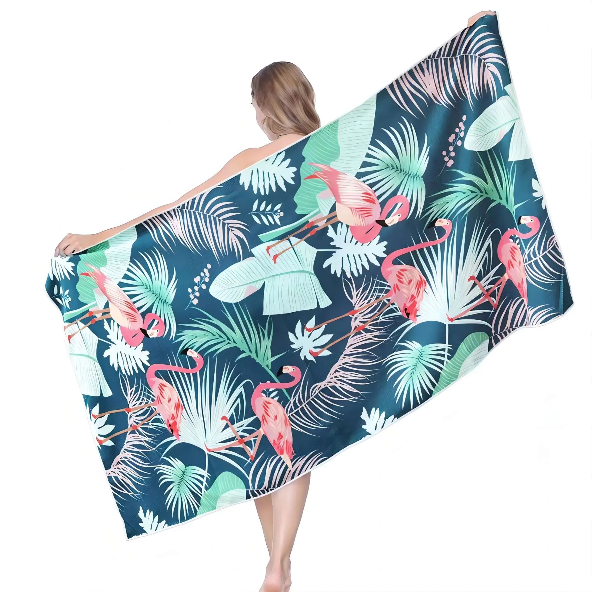 Microfiber Velour Quick Drying Beach Towel
