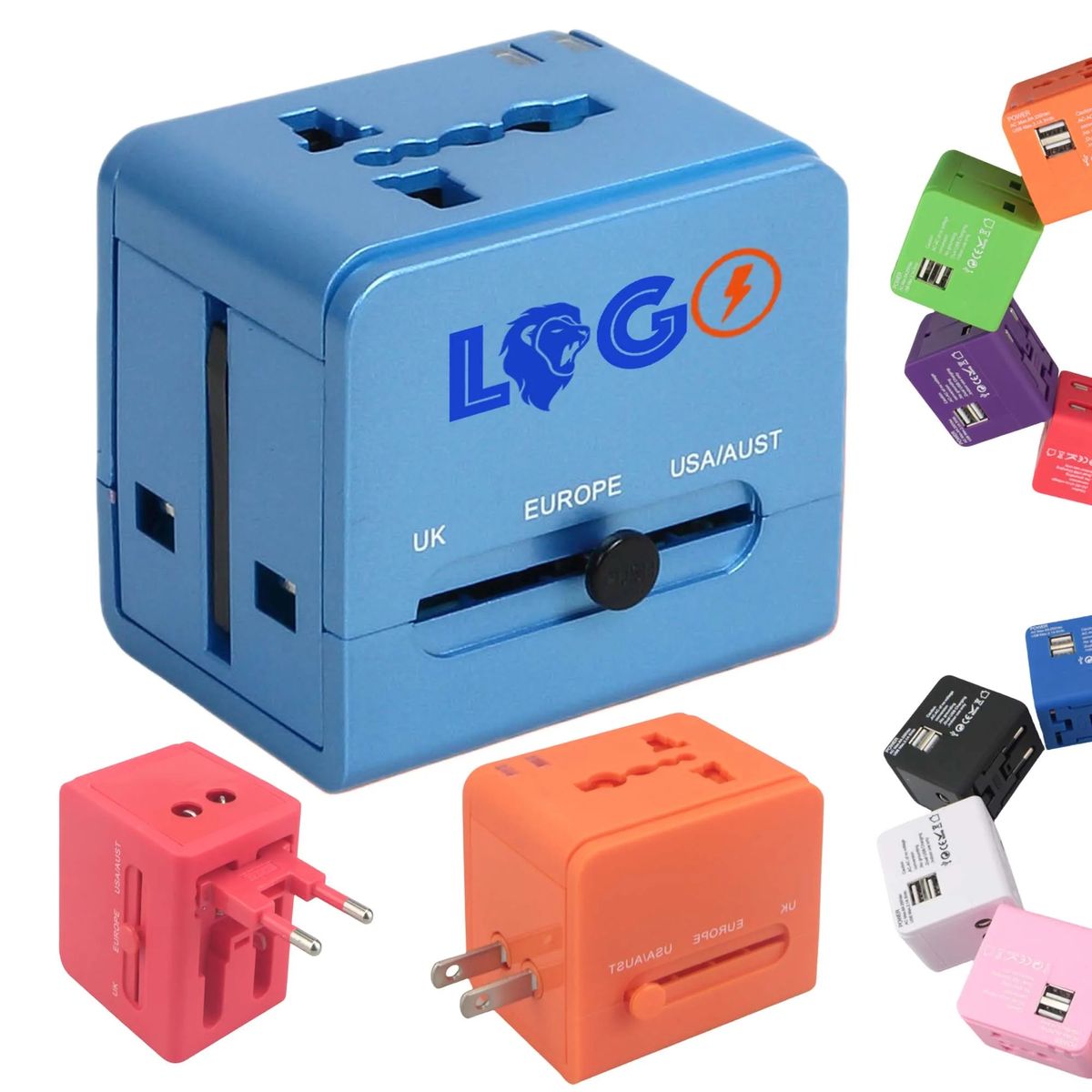 MOQ50 Travel Adapter Wall Charger European Plug 7
