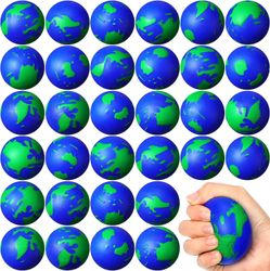 Bouncy Foam World Stress Ball Earth Globe Squeeze Toys
