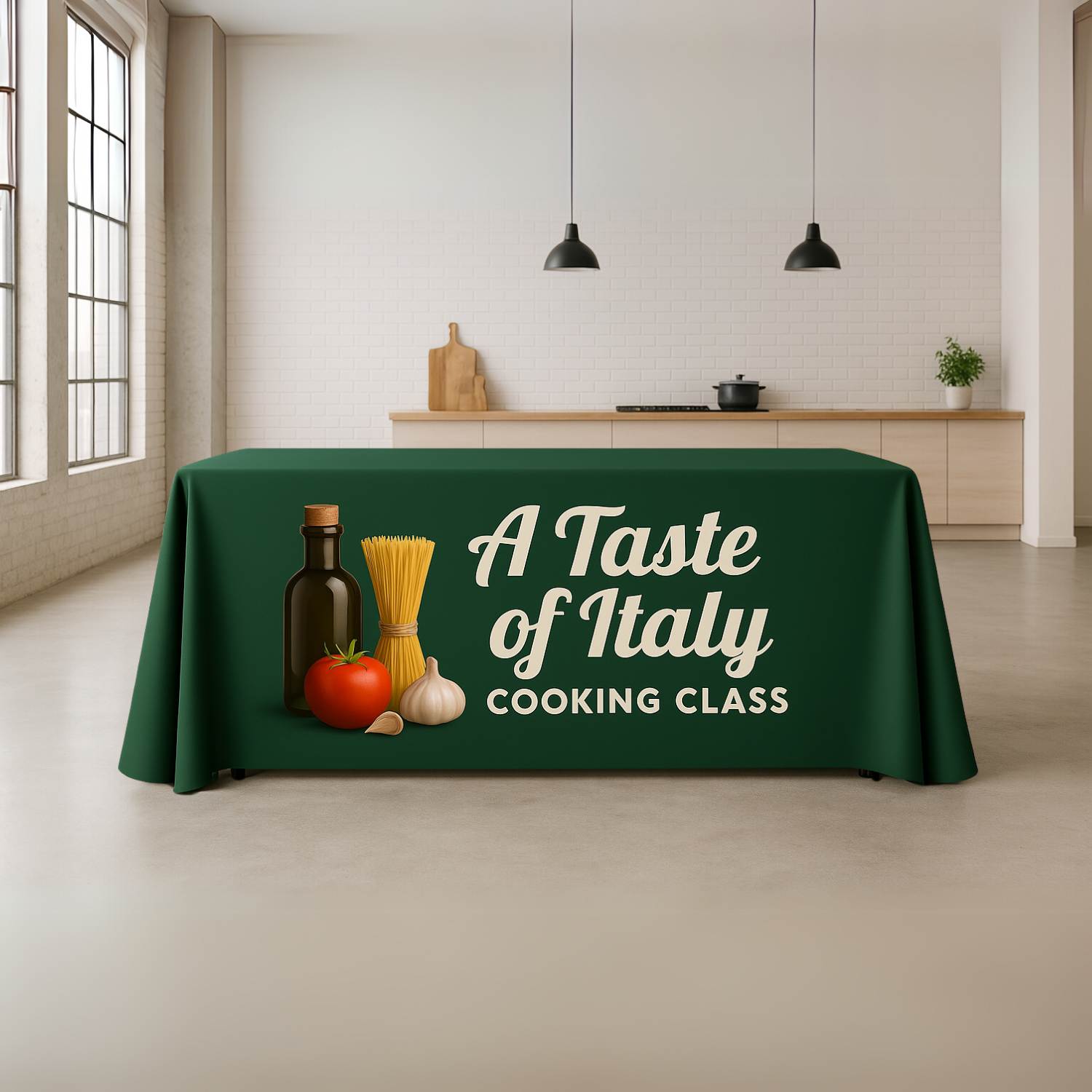 5' Table Throw, Full-Color Front Panel 98