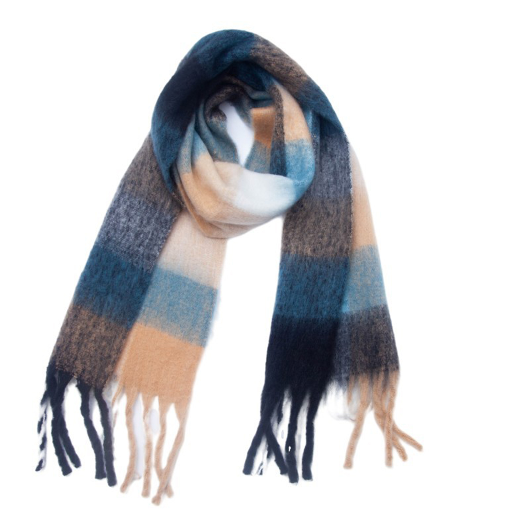 Big Coloured Checked Winter Warm Wrap Scarf 39