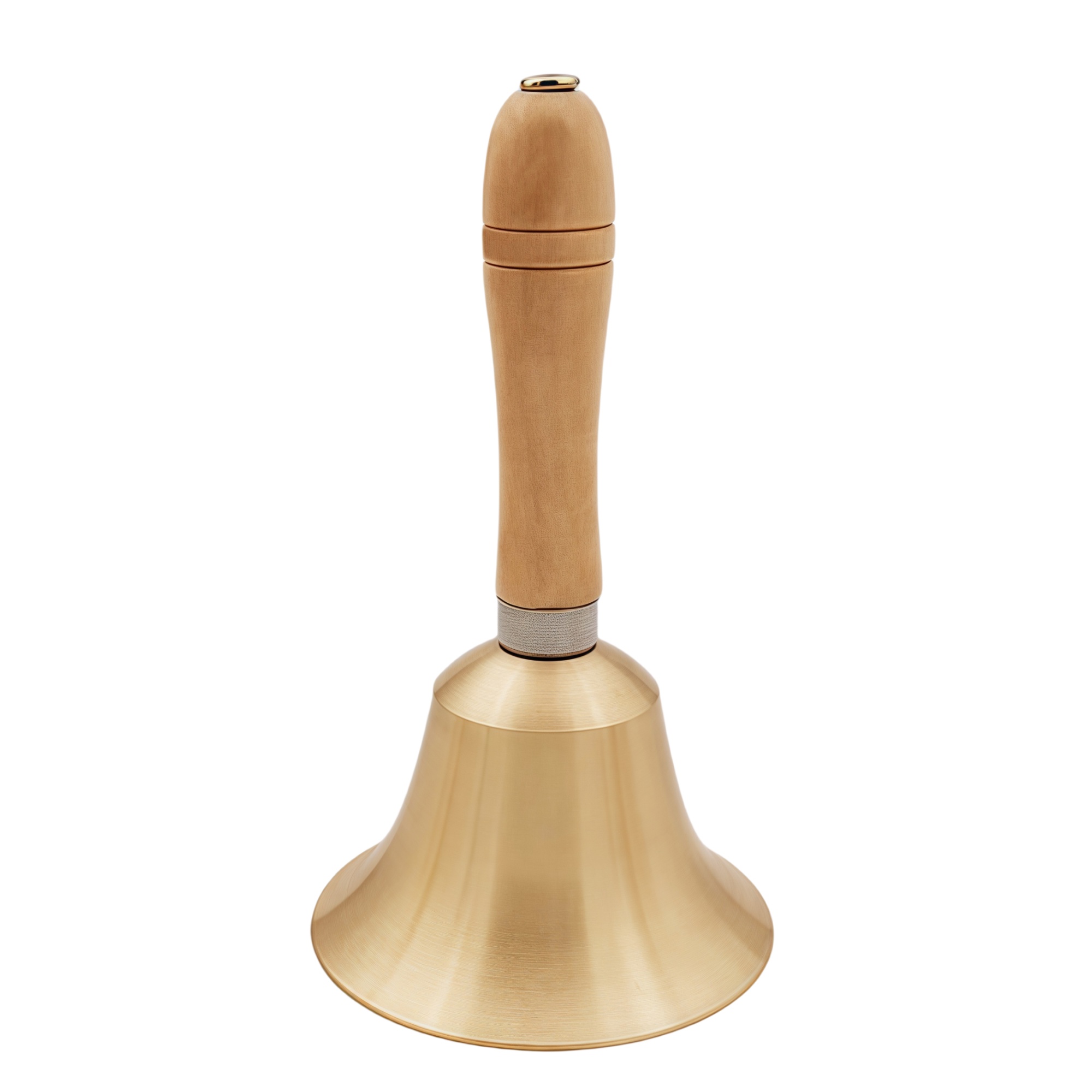 Brass Hand Call Bell with Wooden Handle 7