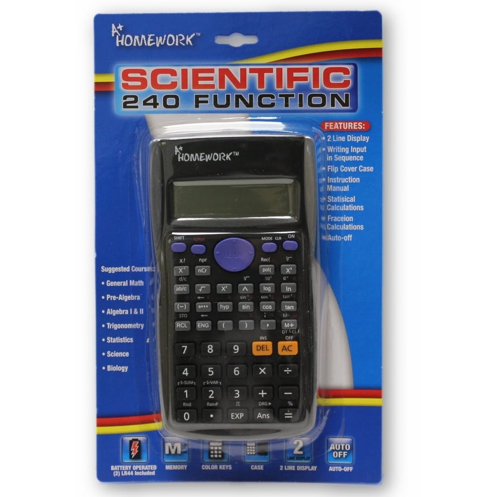 Scientific Calculators - 240 Functions Black 3