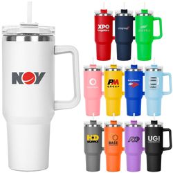 The Hippo Mug & Straw Lid with Twist Closure - 40 oz
