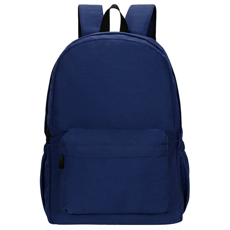 16" Classic Backpacks - Navy Blue Water Resistant 3