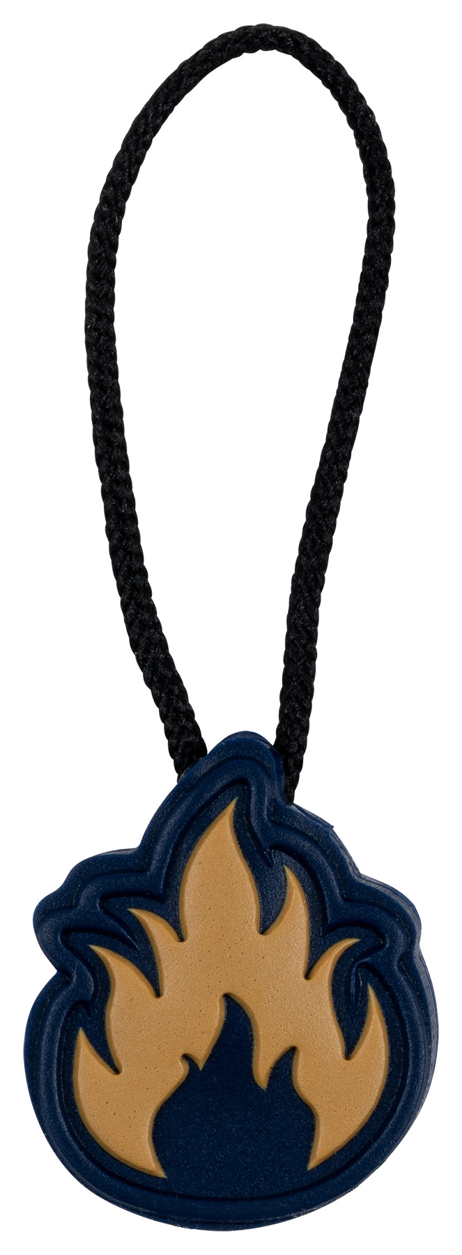 2D Custom Zipper Pull with cord 28