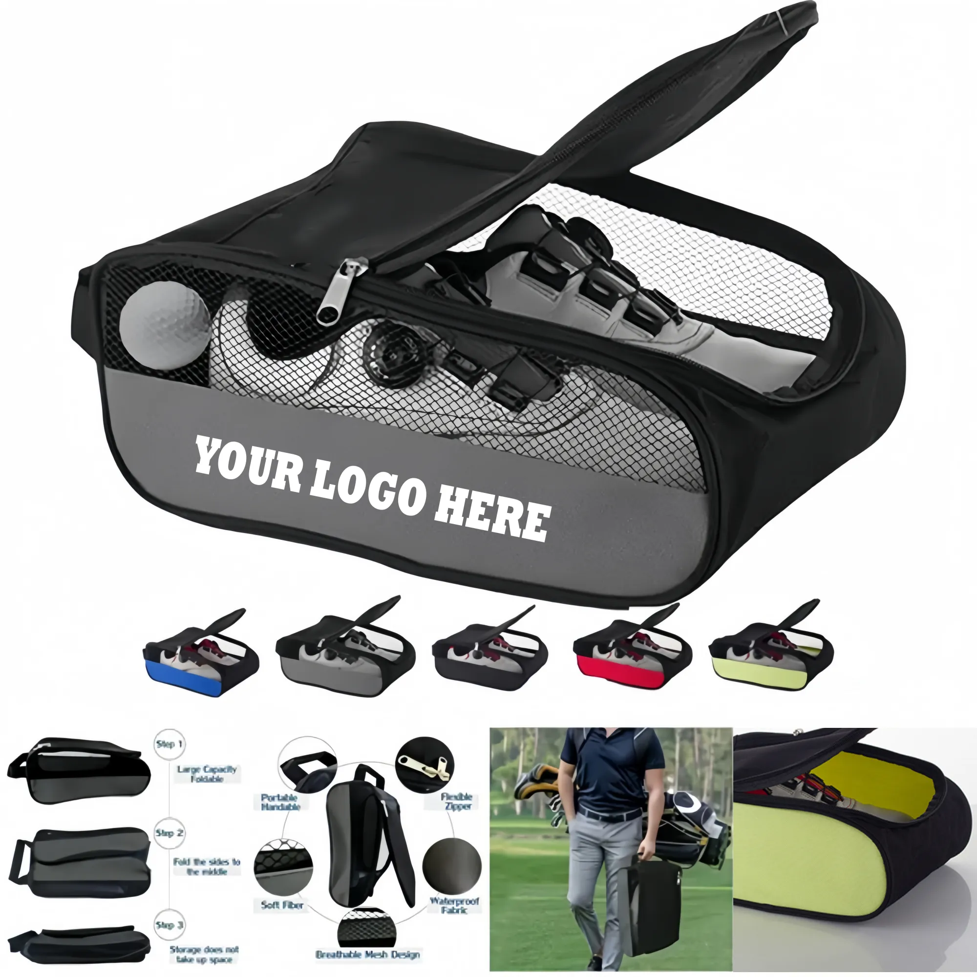 Portable Golf Shoe Bag 3