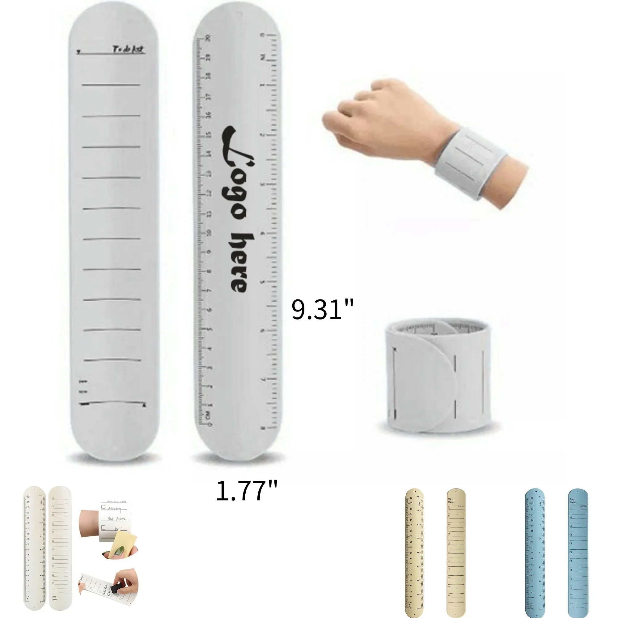 Erasable to Do List Slap Wristband