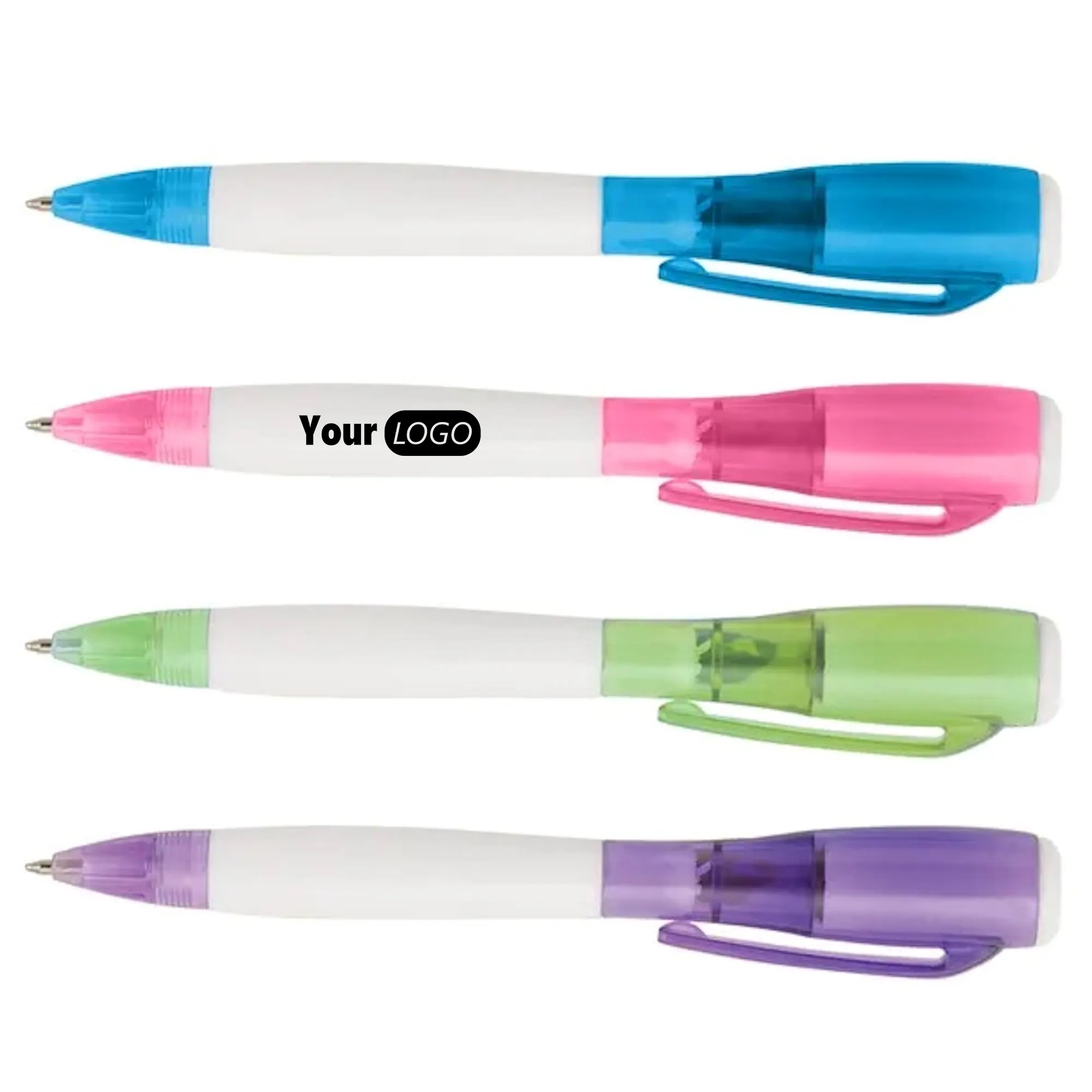 Bright LED Flashlight Plastic Pen 4