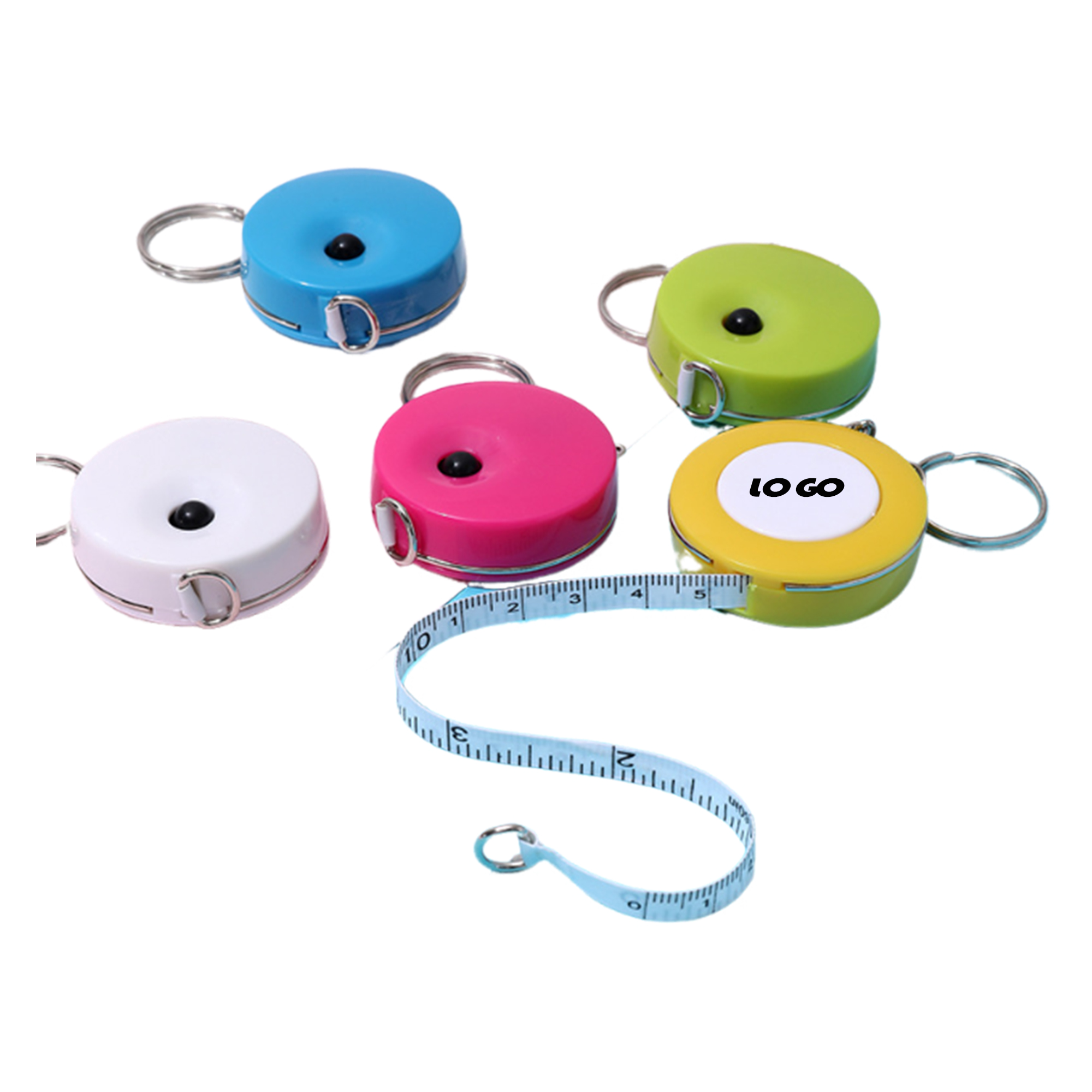 Candy Color Tape Measure Keychain