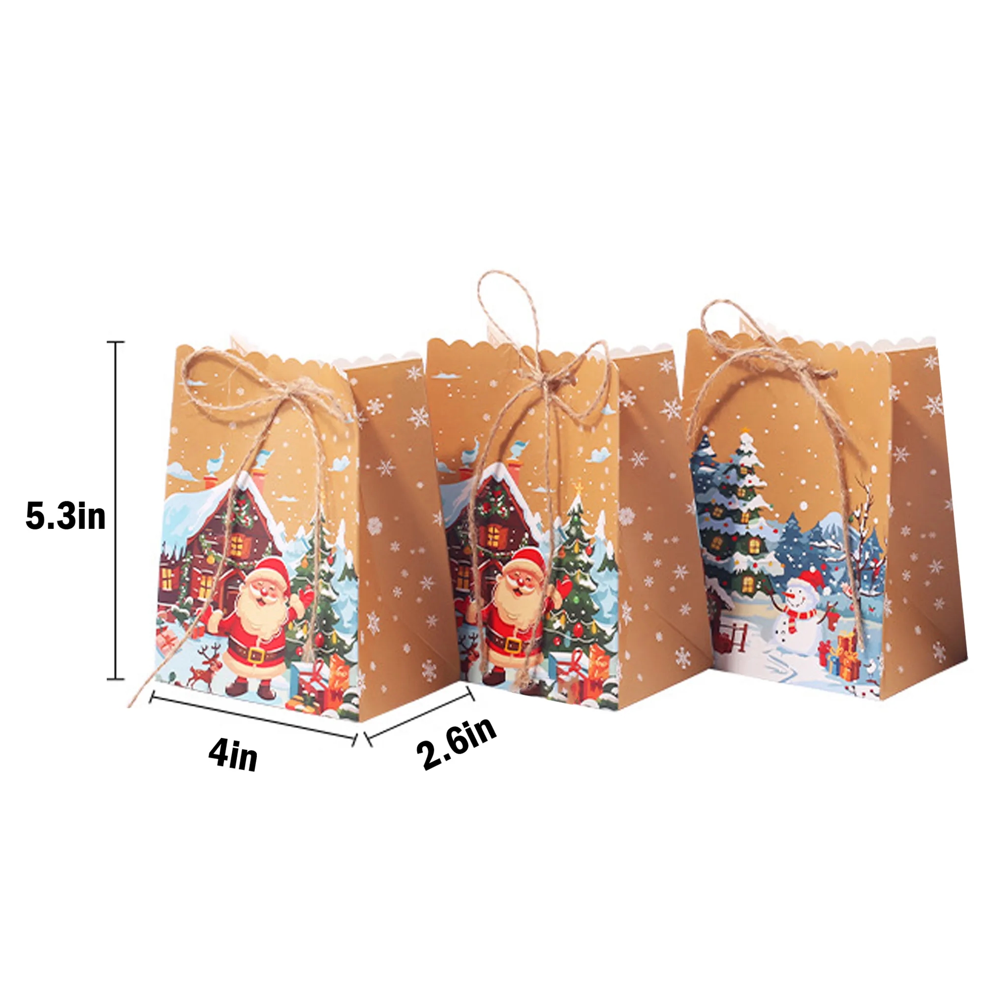Christmas Kraft Paper Gift Bags 7