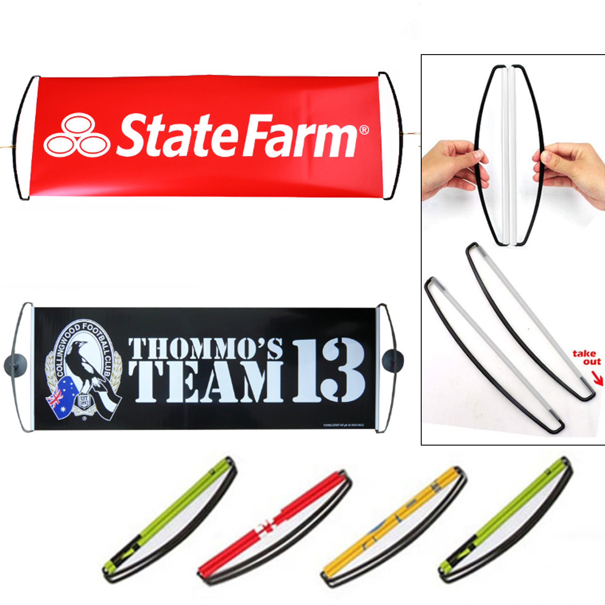 Portable Handheld Retractable Banner
