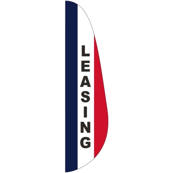 3' x 15' Message Feather Flag - Leasing