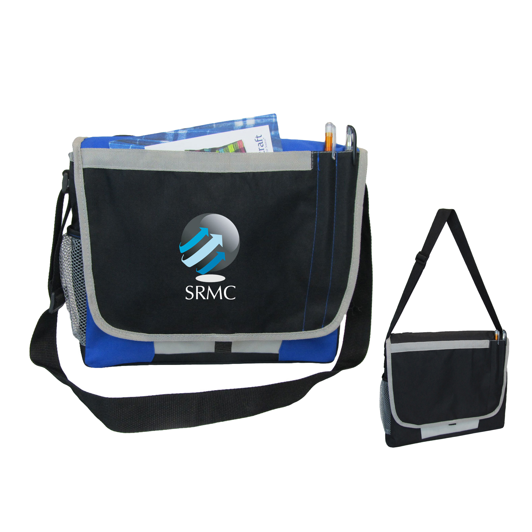 Messenger brief with side mesh pockets 18