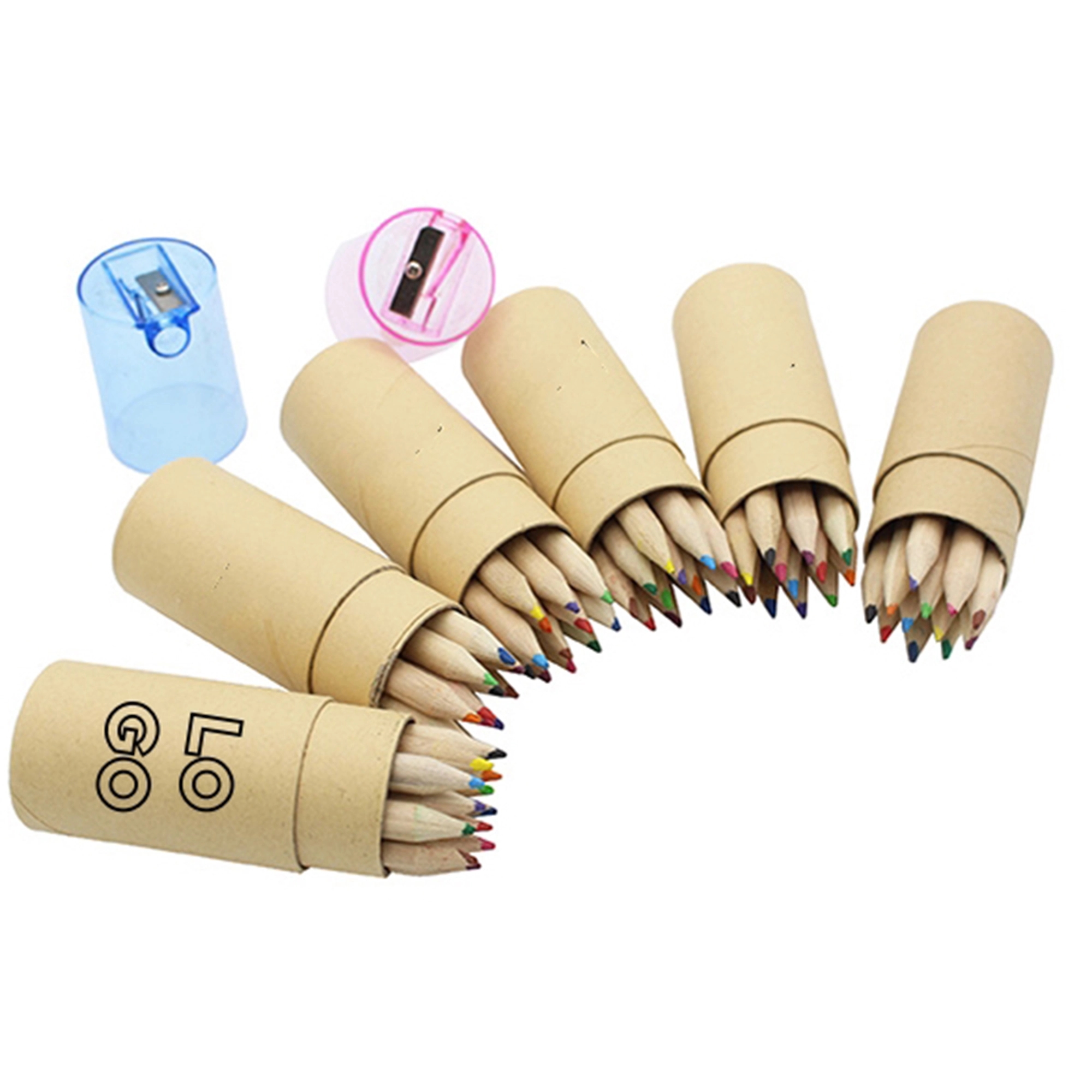 Pencil Set With Sharpener 12 Colors 5