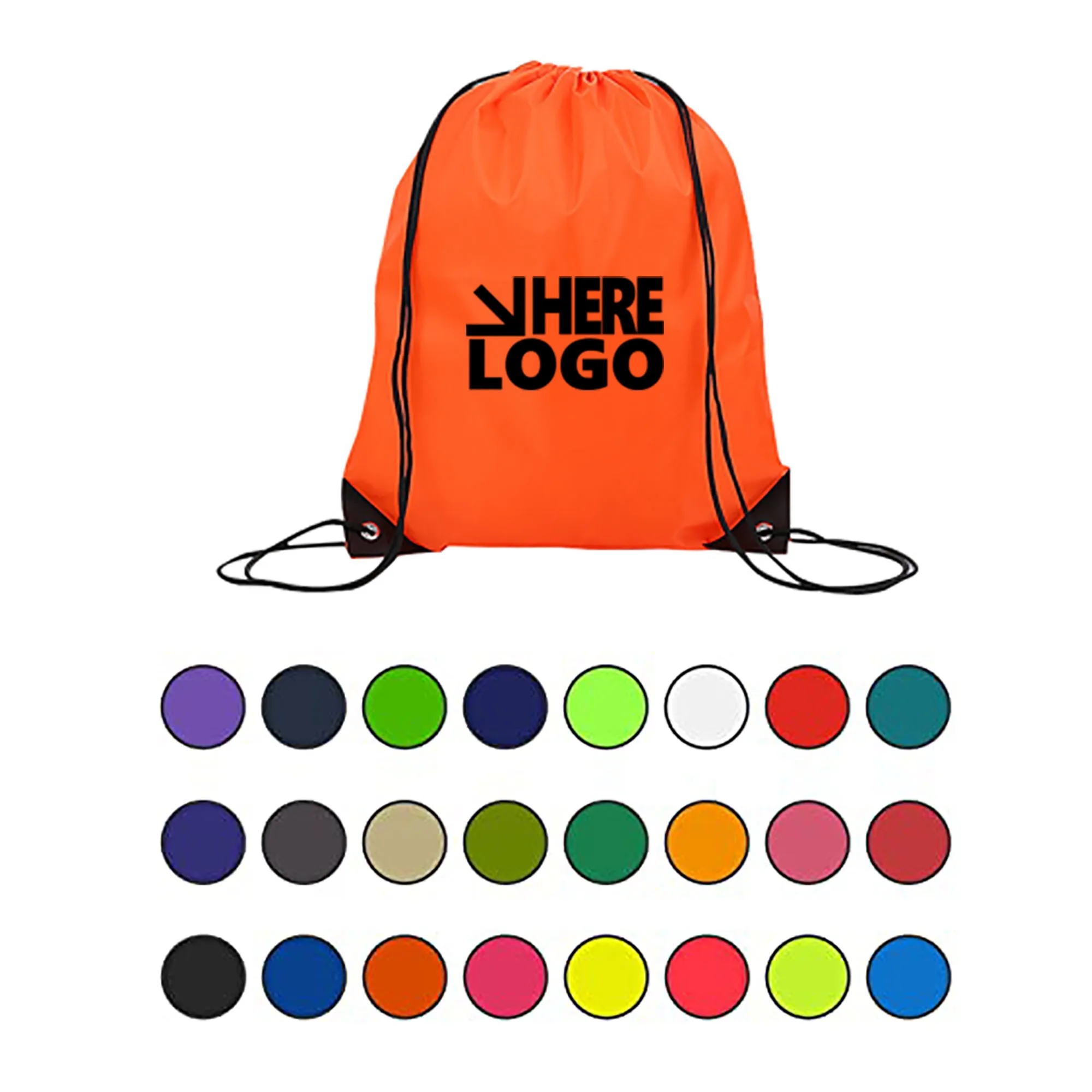 Moq 50 Pcs Drawstring Backpack Bulk Sport Bags Cinch Sack 7