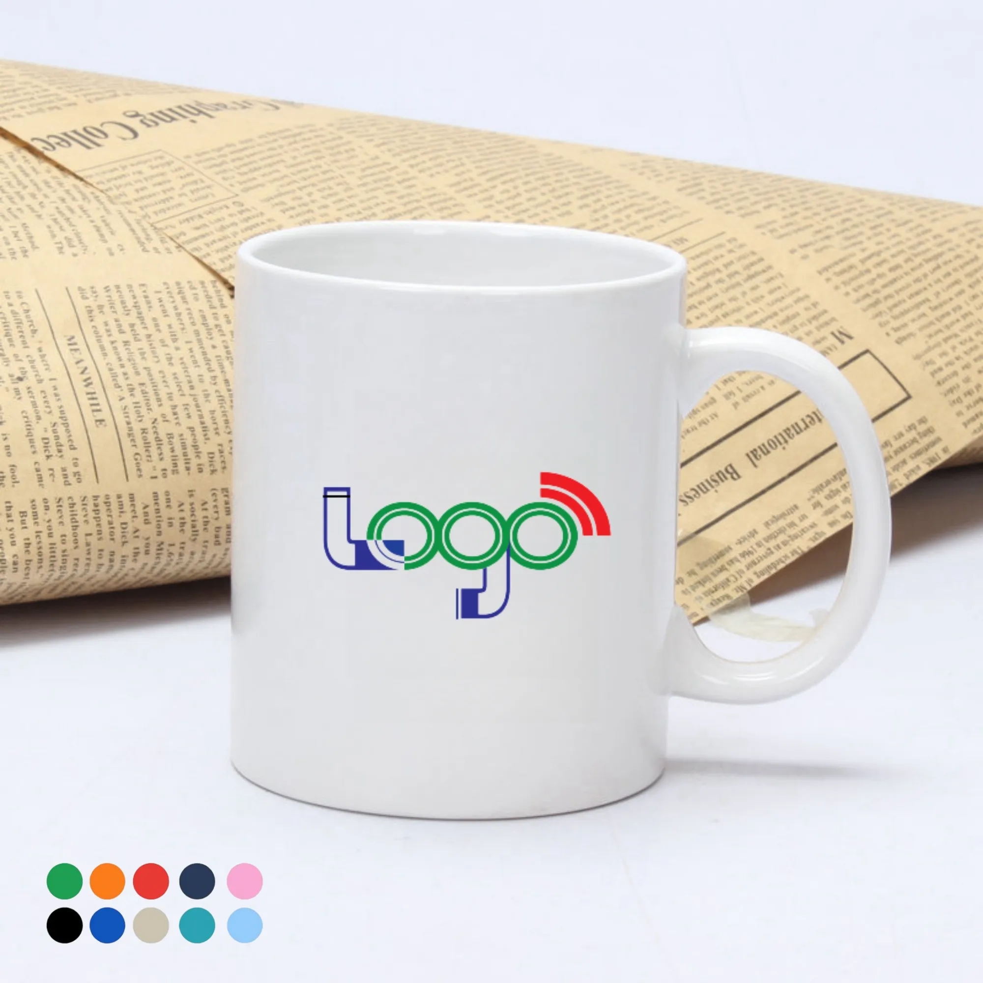 Custom Logo 11oz Ceramic Coffee Mugs