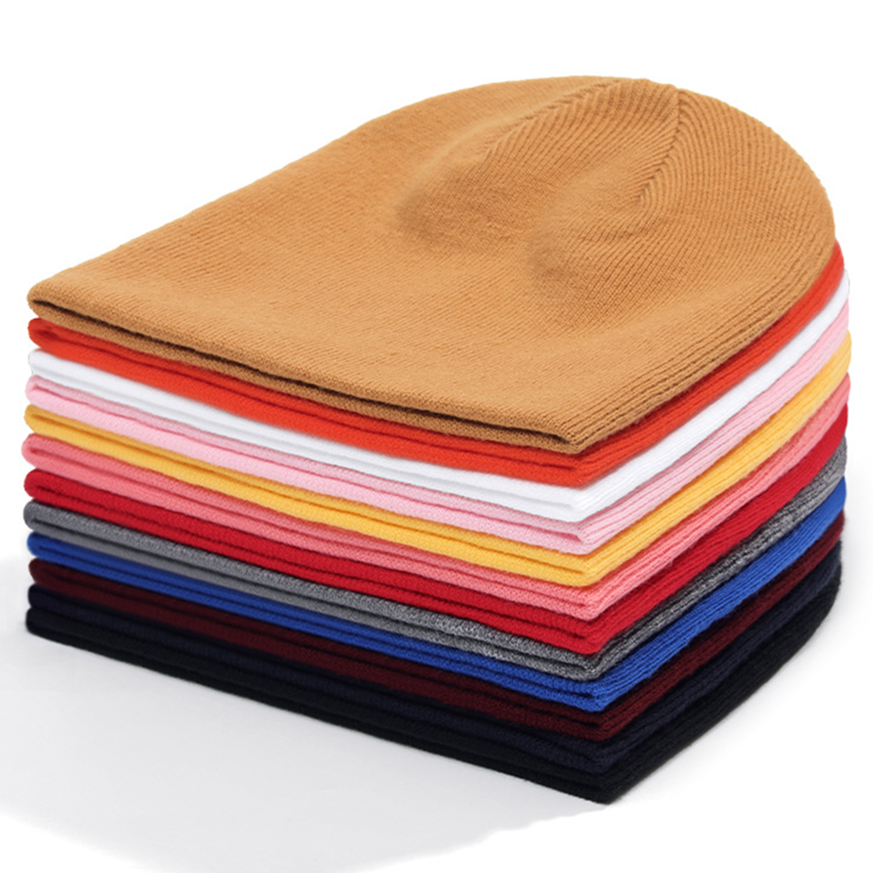 Assorted Colors Acrylic Soft And Warm Knitted Beanie 7
