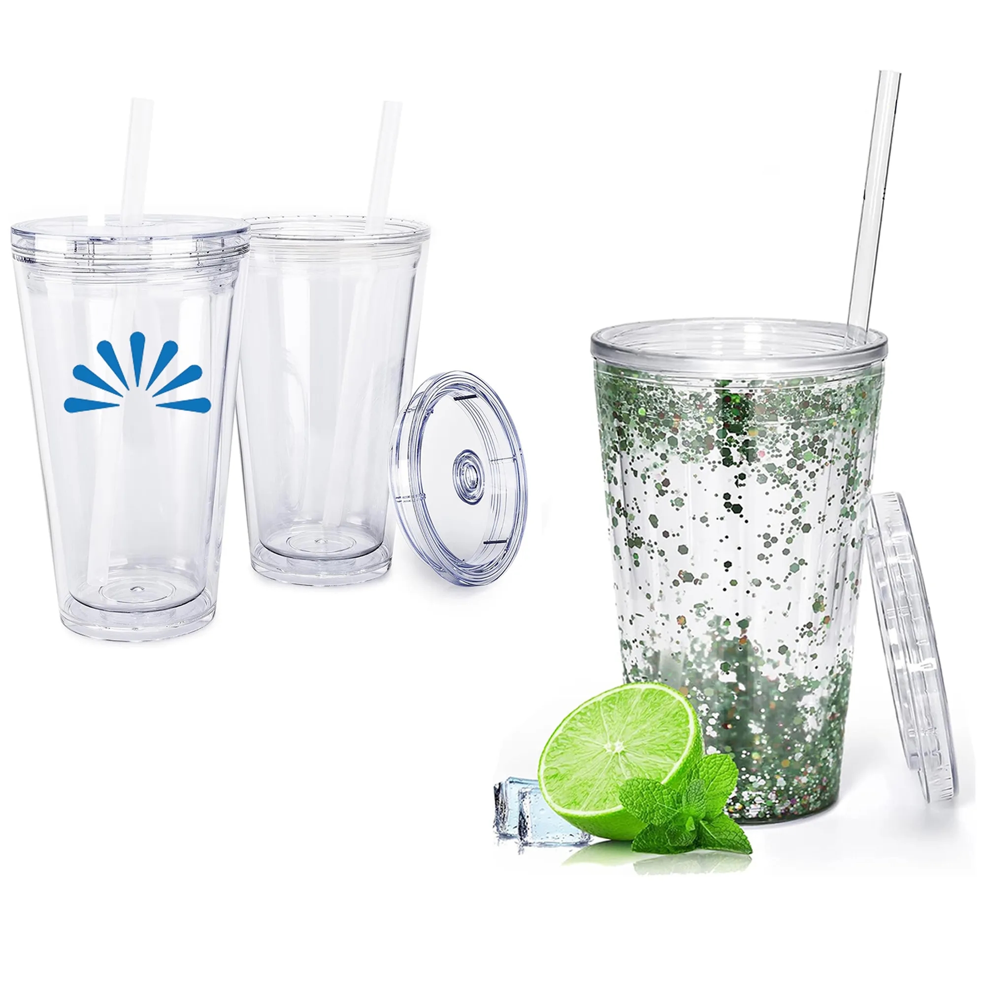 Double-Walled Clear Water Bottle 6