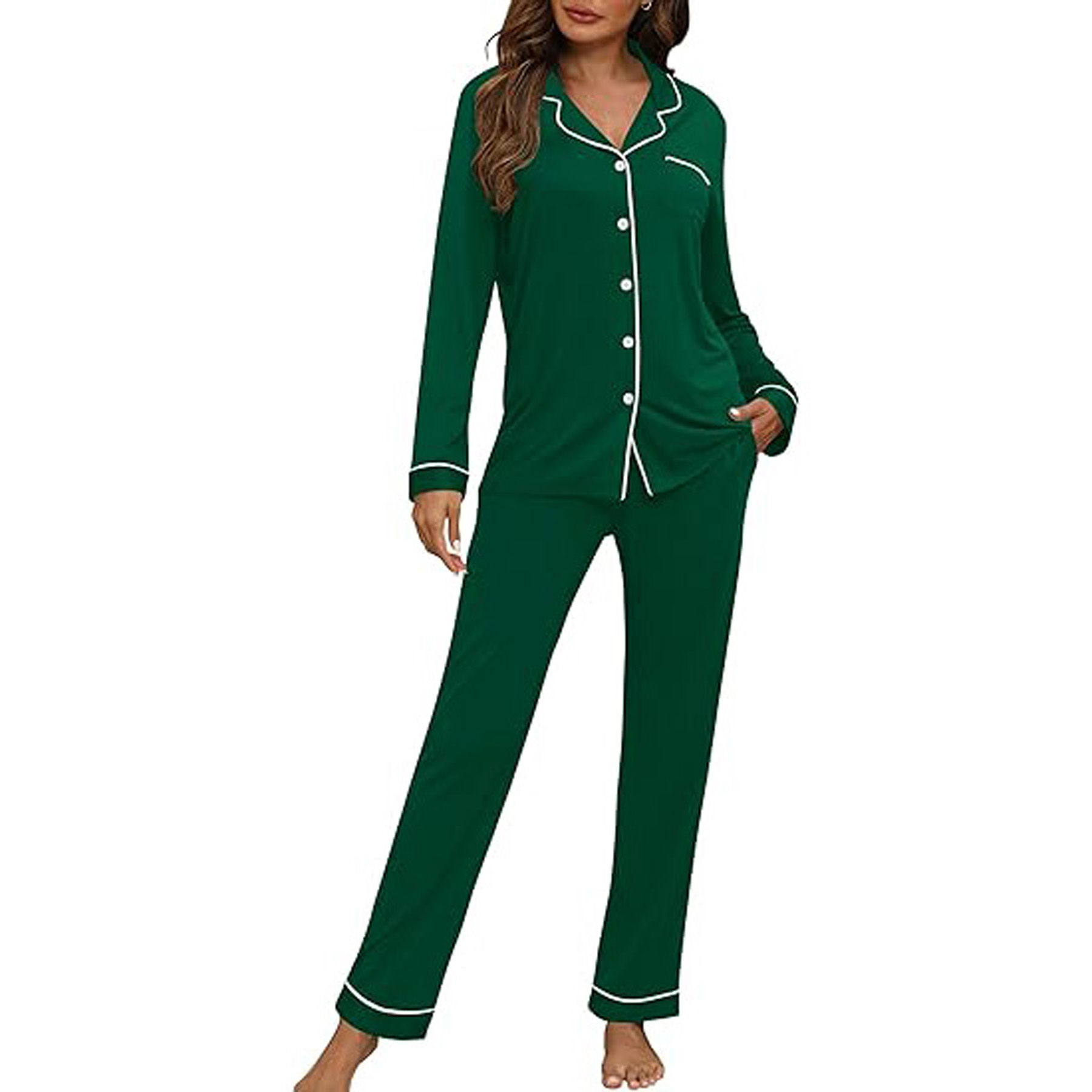 Women's Long Sleeve Pajama Set 10