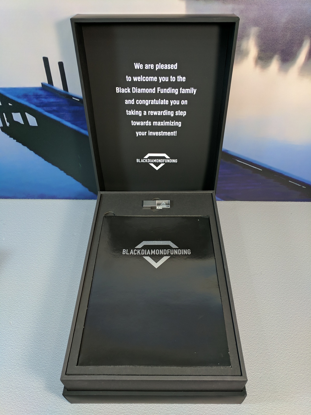 Custom Printed Full Color Hinged Soft Touch Luxury Gift Box - 13x3.5x3 21