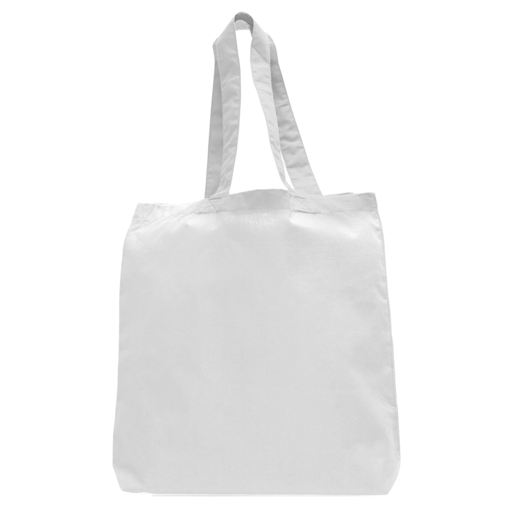 Large Full Gusset Vibrant Color Cotton Tote, custom tote bag with logo imprint 2