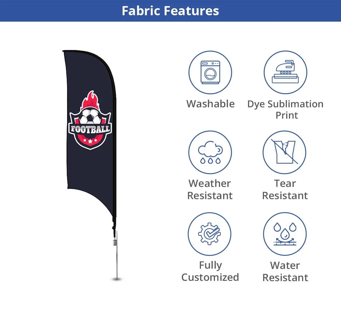 Concave Flags, Double Sided package (2.03ft x 8.91ft) 15