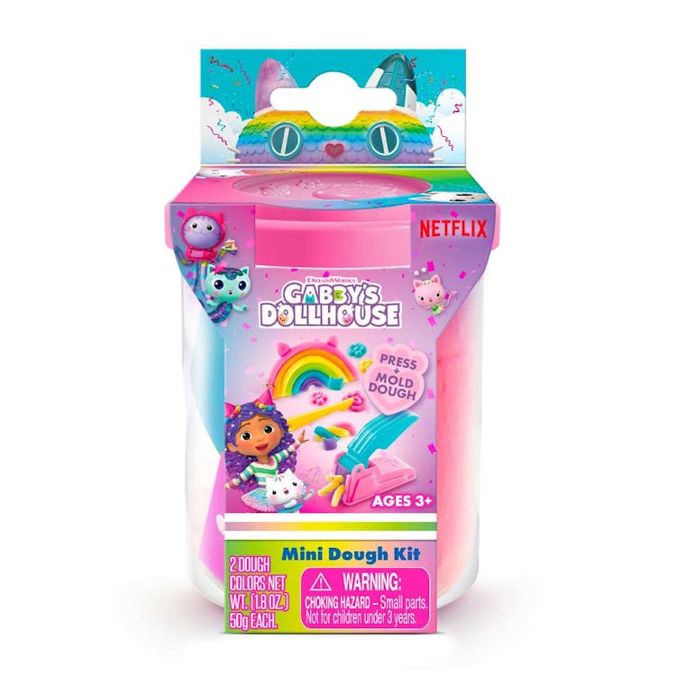 Gabby's Dollhouse Rainbow Dough Kit - Assorted 3