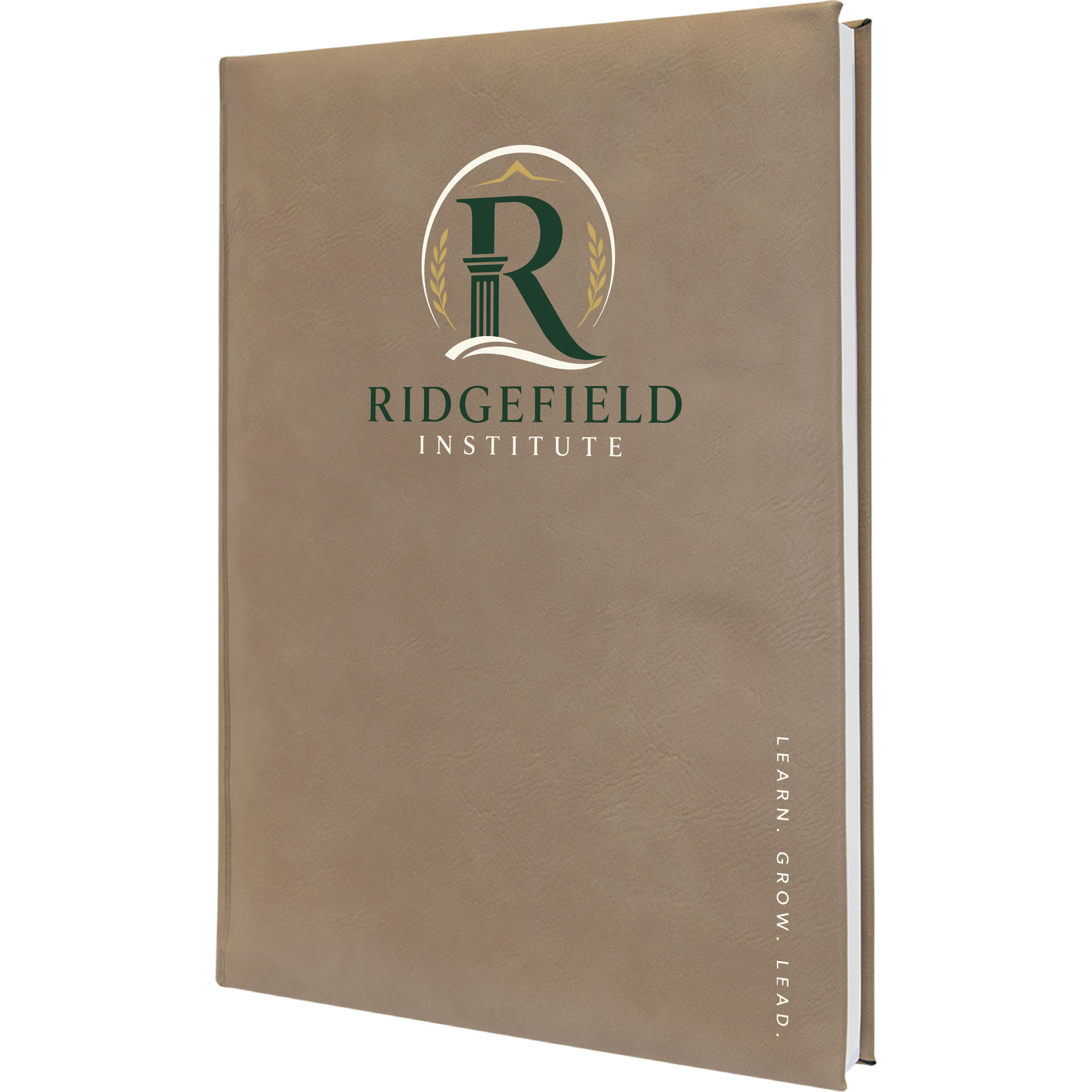 7" x 9" Light Brown Leatherette Journal