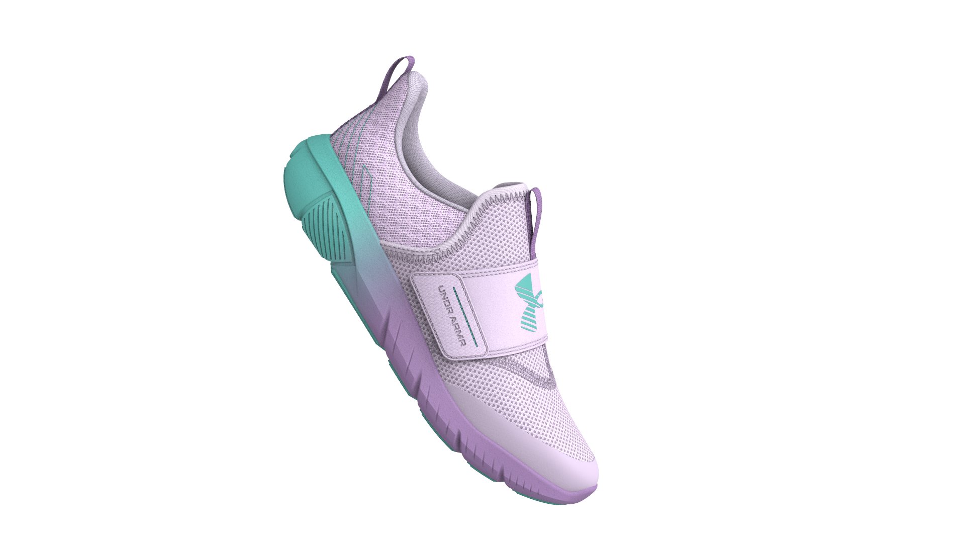 Girls' Grade School UA Flash Fade Running Shoes, custom youth shirt with logo imprint 6