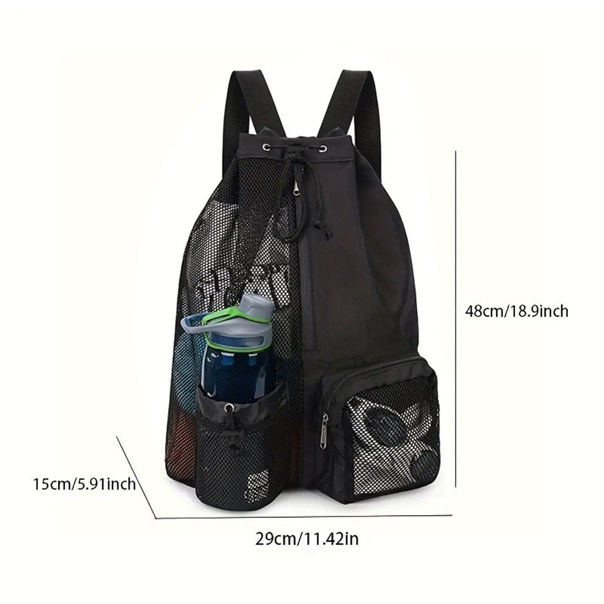 Mesh Drawstring Backpack with Wet Bag 9