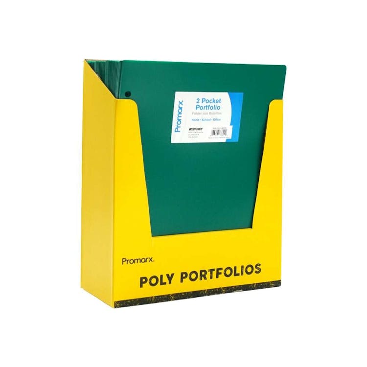 2 Pocket Poly Portfolios - Green 3