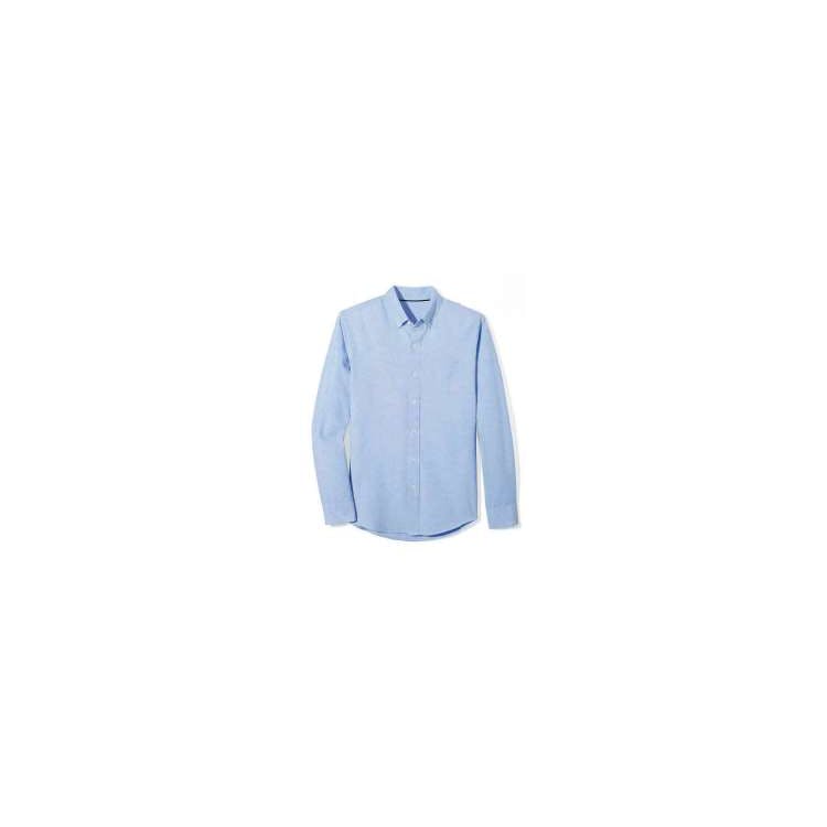 Boys' LS Oxford Shirts - Blue XXS 3