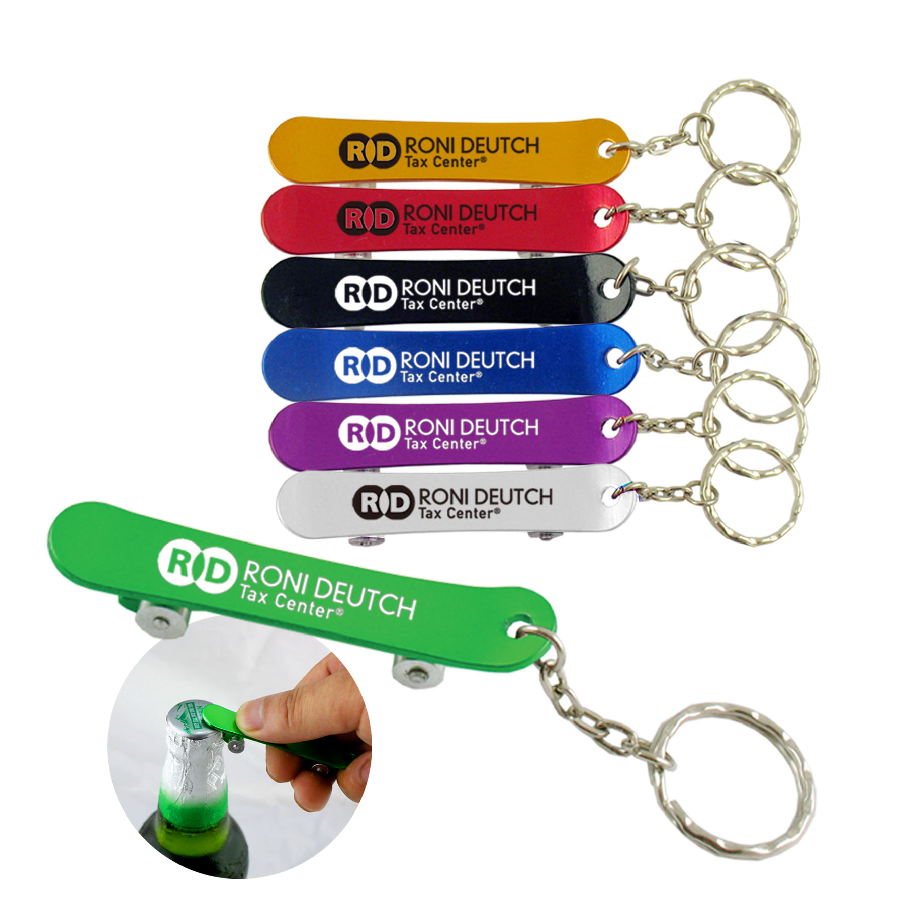 Skateboard Bottle Opener with key chain-close out 41